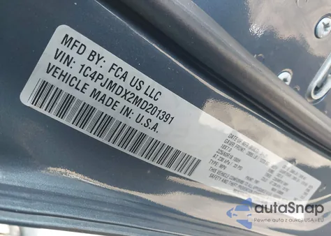 2021 Jeep Cherokee Limited 4X4 from USA, damaged, VIN 1C4PJMDX2MD201391